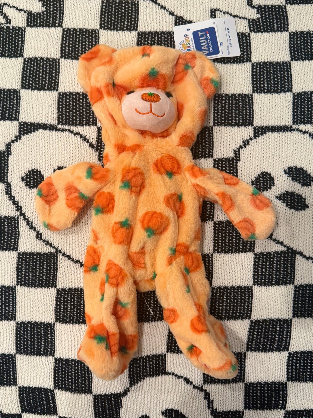 Build A Bear Exclusive Vault 2026 Halloween UNSTUFFED Pumpkin Pal Teddy NEW